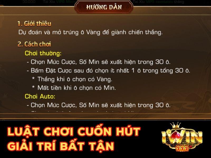 Luật chơi cuốn hút, giải trí bất tận