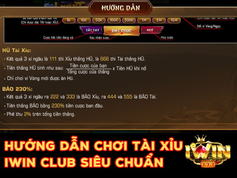 Luật chơi Tài xỉu bet thủ cần biết